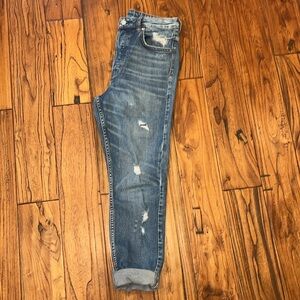 &Denim High Waist Vintage Skinny Coup Distressed Jean